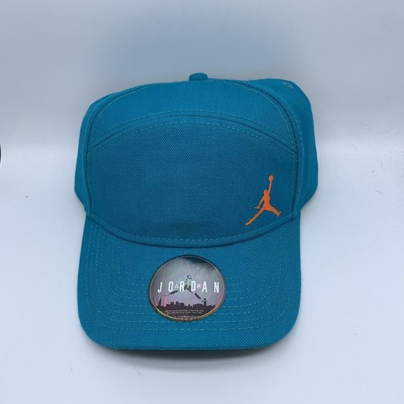 Air Jordan Hat Men Blue Aqua 8 Jumpman Strap Back Cap‎ New